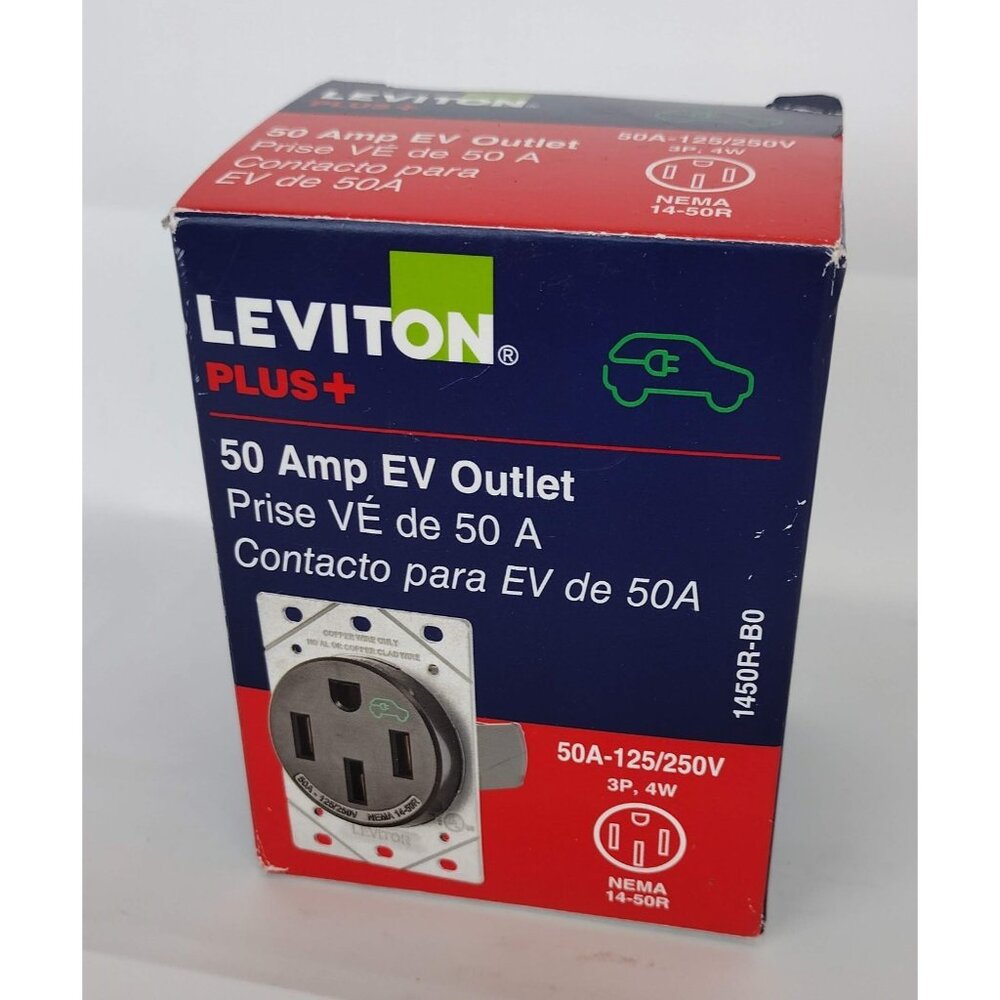 Leviton EV Charging Receptacle 50 Amp Outlet 50A-125/250V